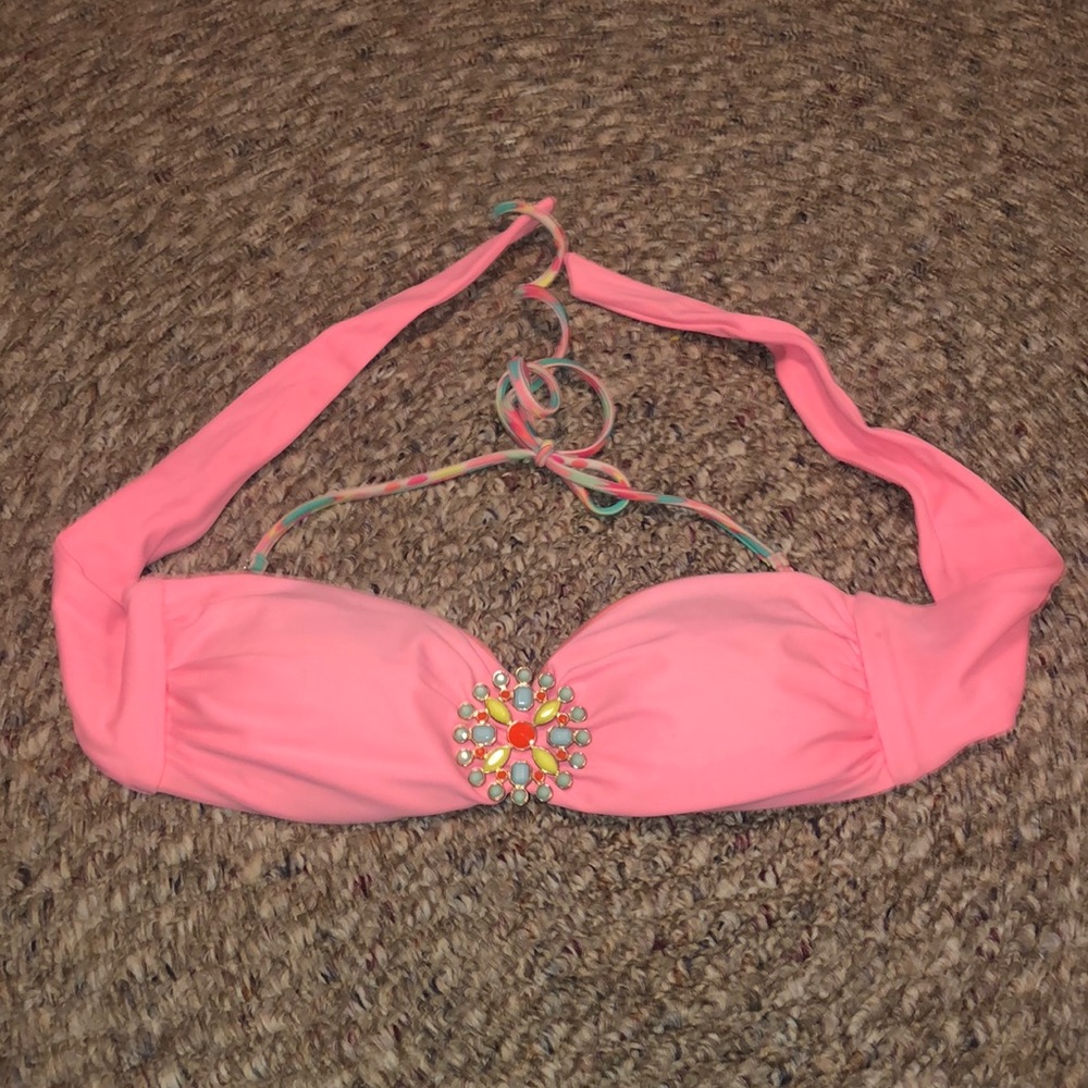 Arizona Jean Salmon Bikini Top, Size XL